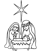 christian christmas coloring pages