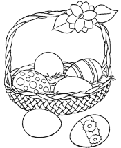 easter basket coloring pages