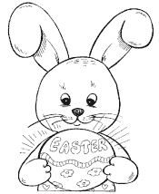 easter bunny coloring pages