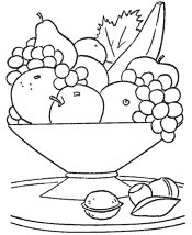 coloring pages of food