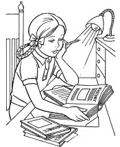 School Coloring Pages for Girls