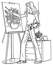 School Coloring Pages for Girls